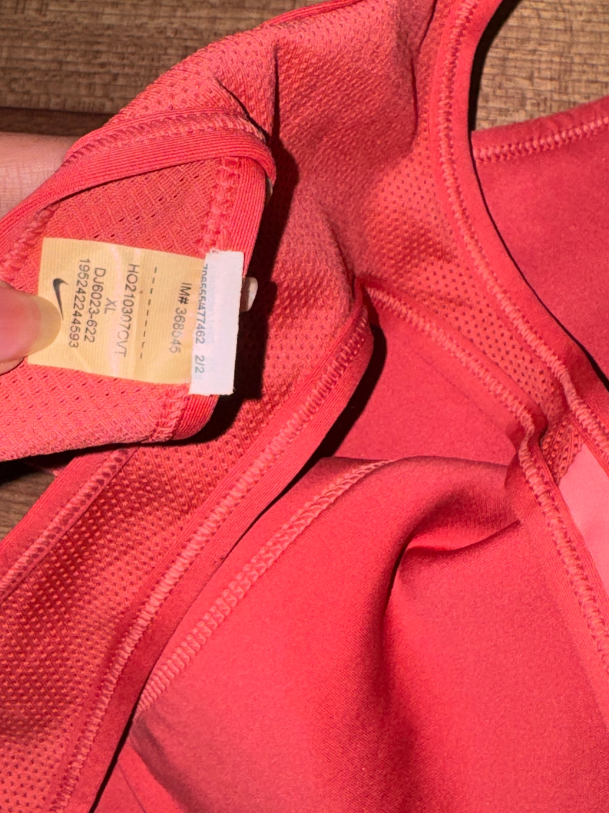 Branded convertable 2 way sports bra XL