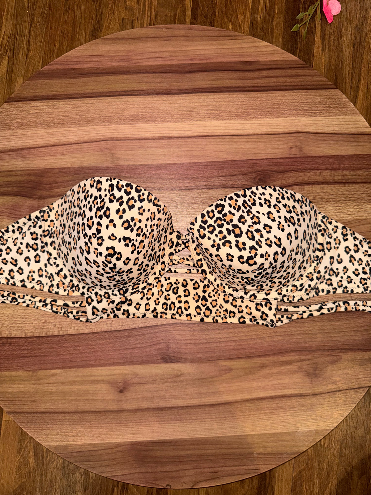 Cheetah print bikini 34d