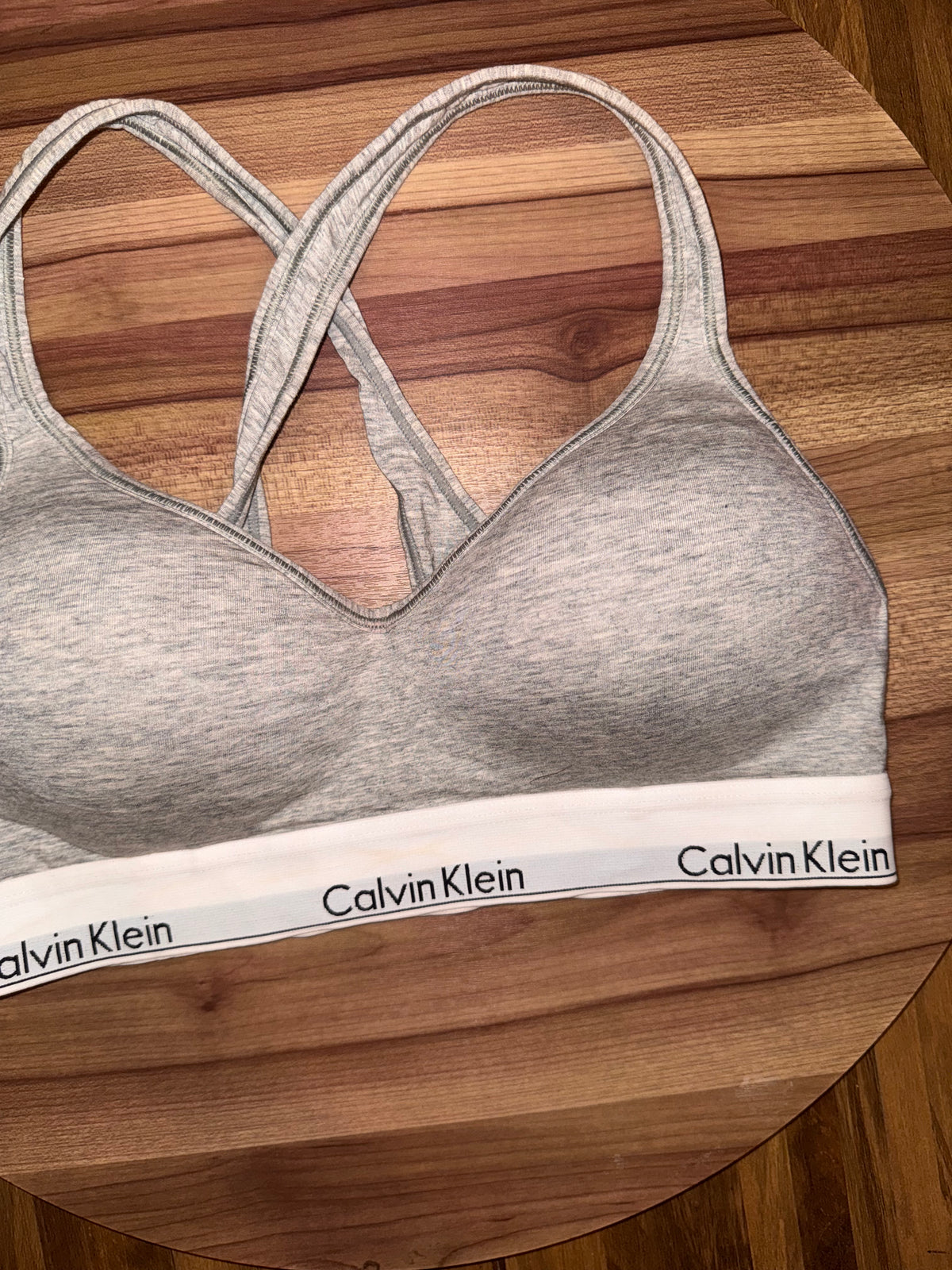 Branded sports bra large