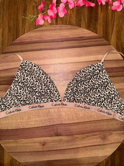 Cheetah print ck large bralette