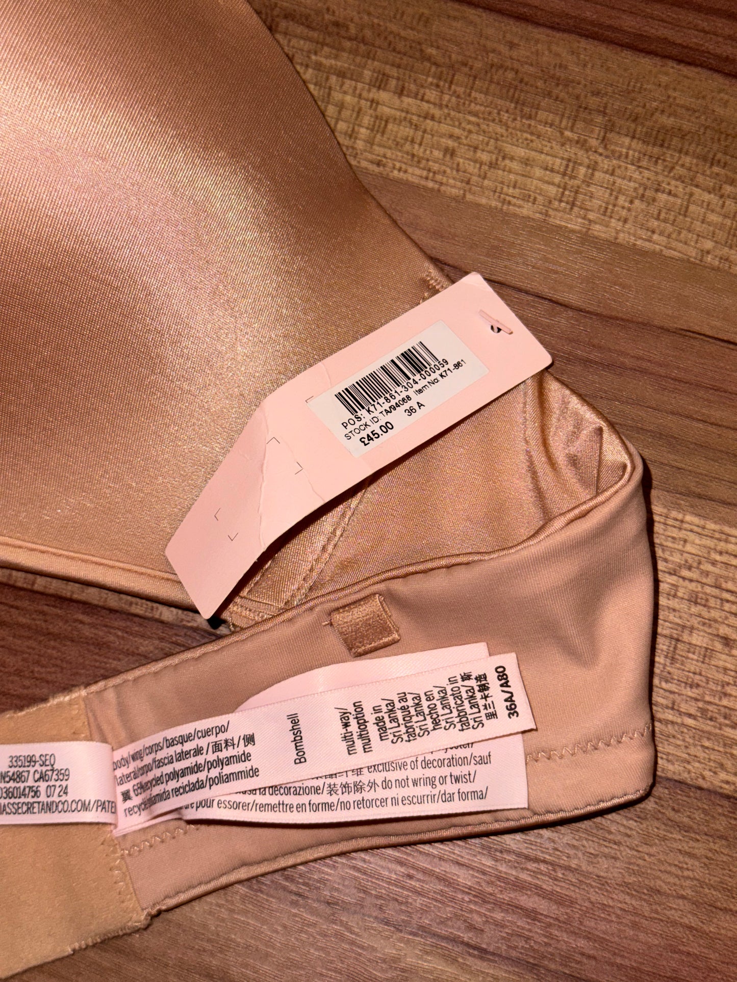 VS MULTIWAY tagged bra 36A