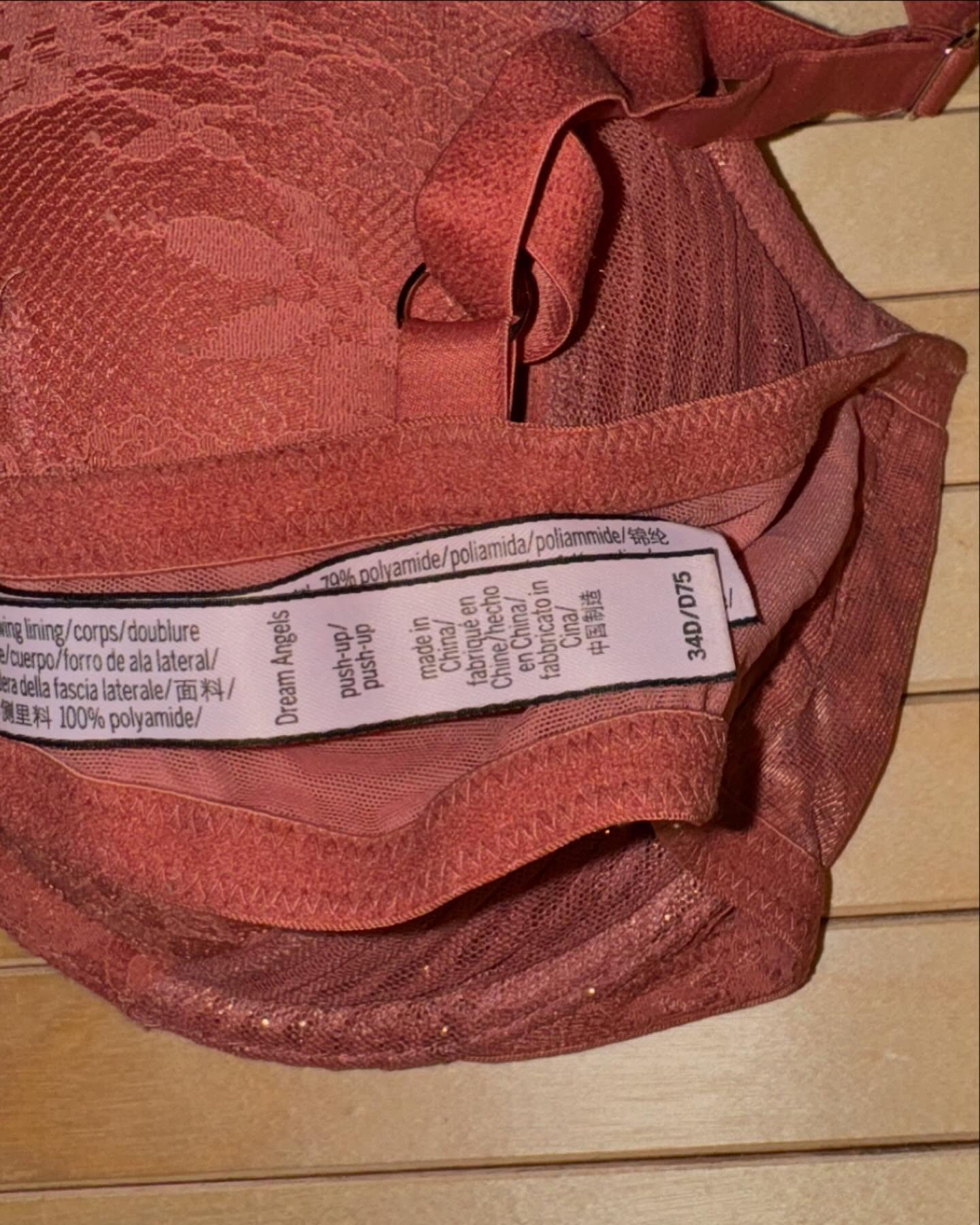 VS Orange Bra 34D