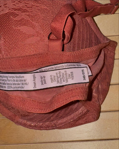 VS Orange Bra 34D