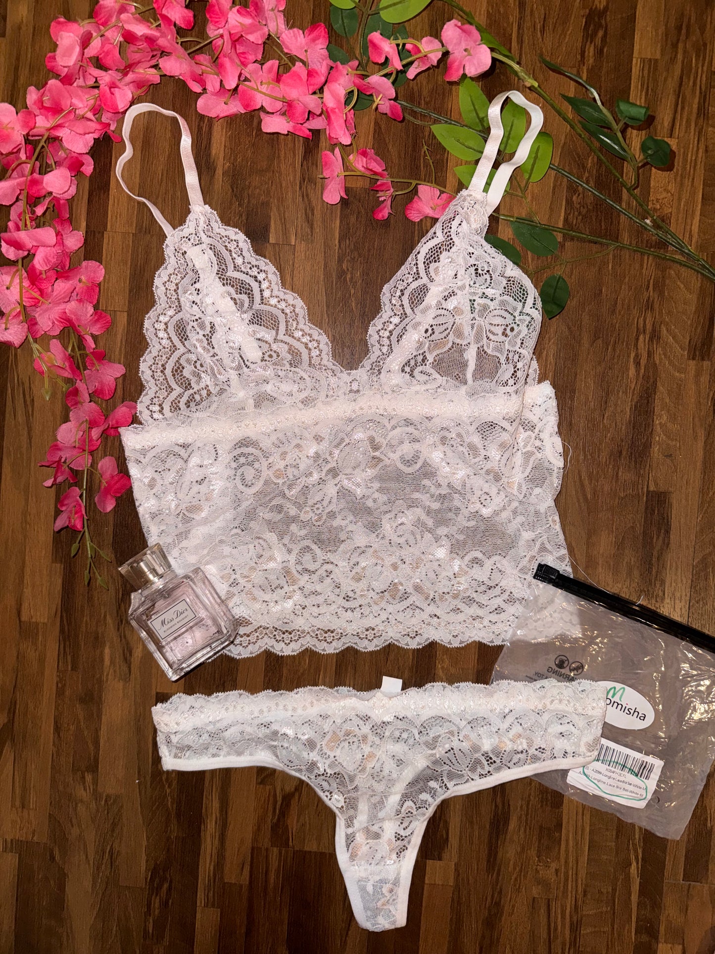 White lingerie set medium