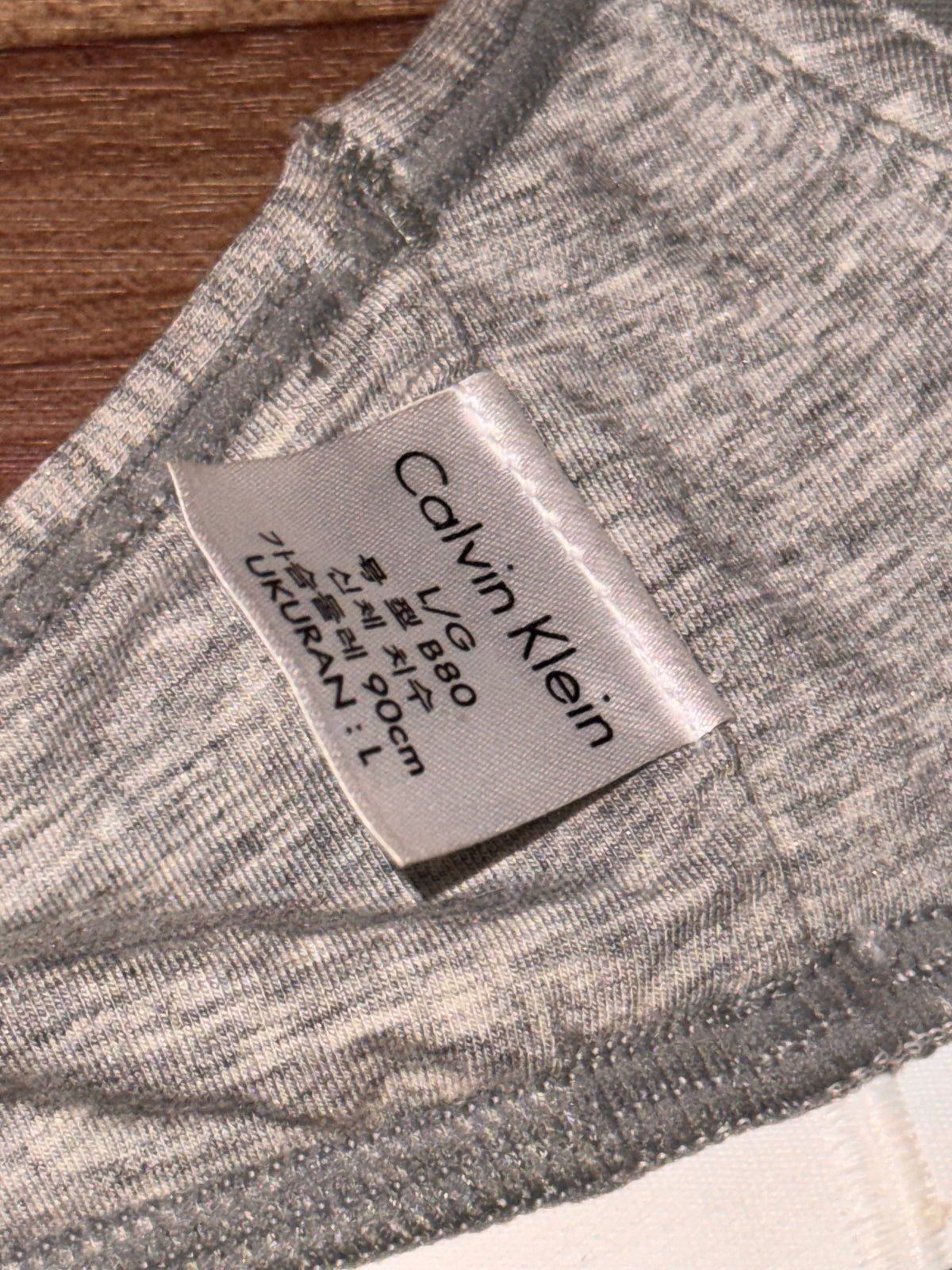 Branded sports bra large