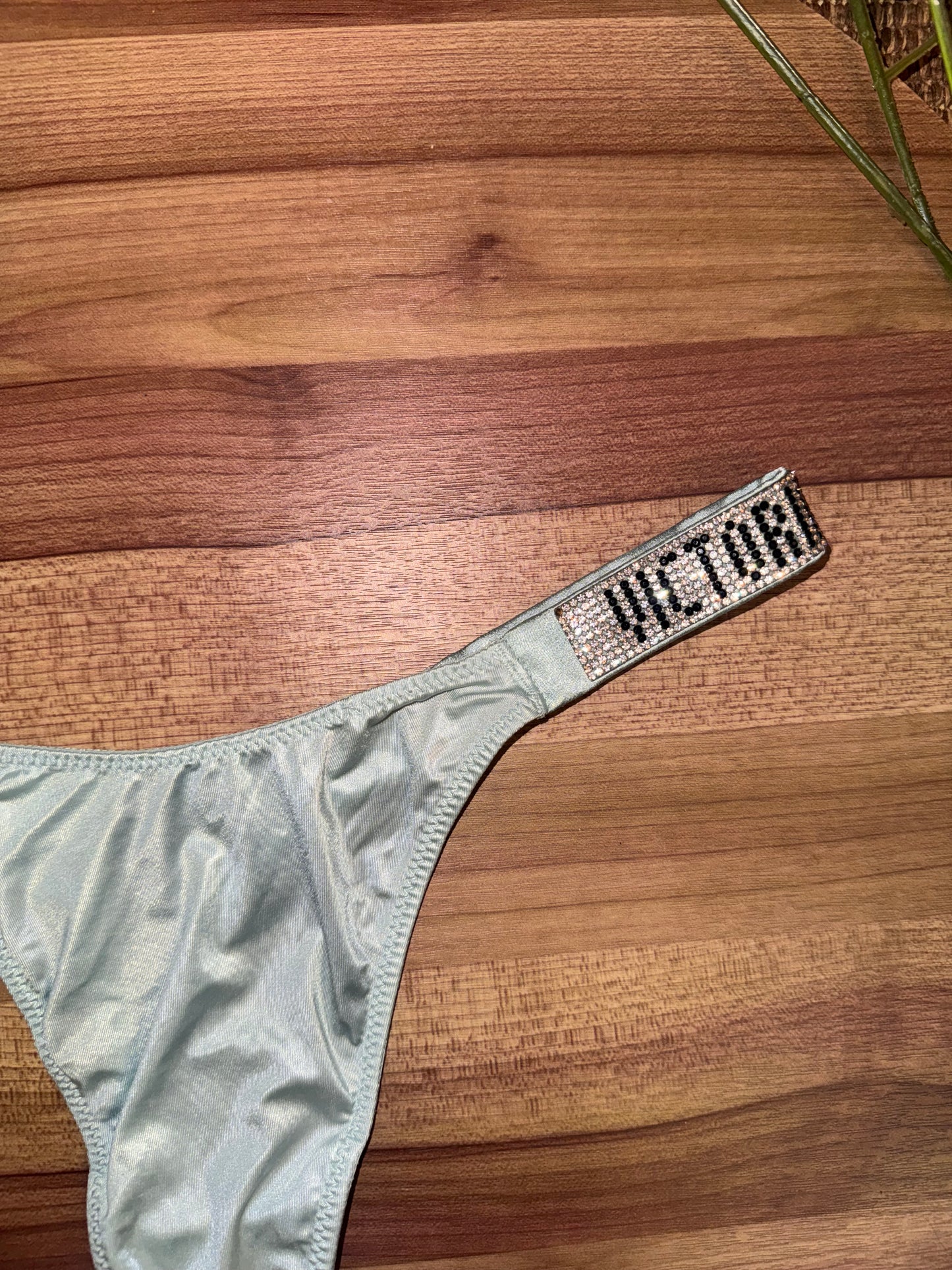 VS rhinestone panty xs