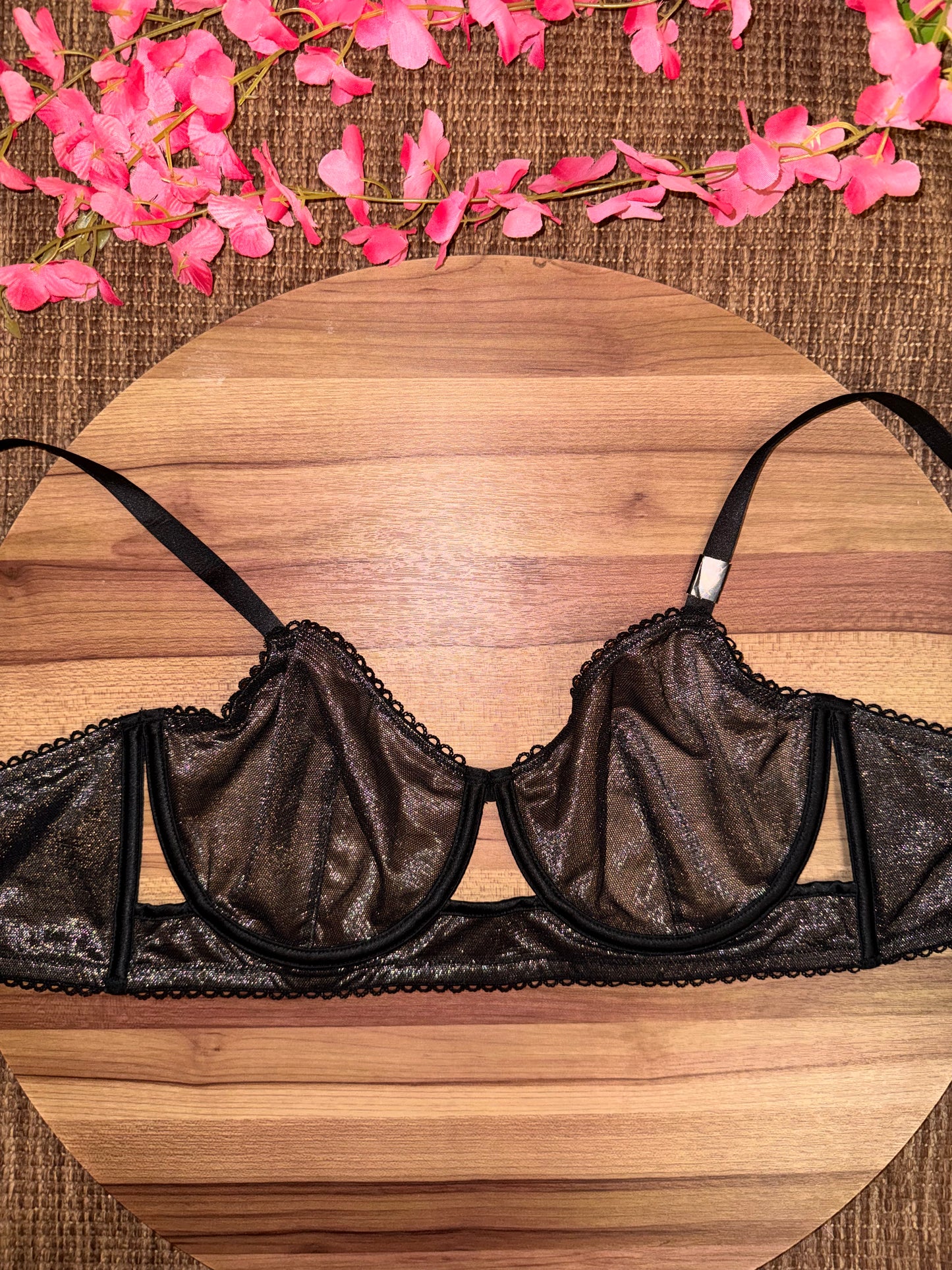 Vs tagged see through shimmer 36D