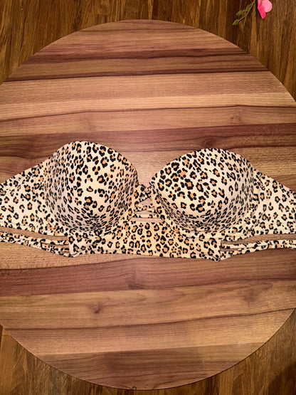 Cheetah print bikini 34d