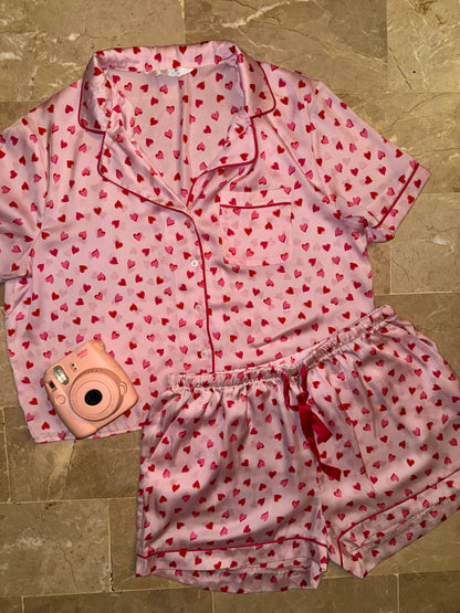 2 pc silk pj medium