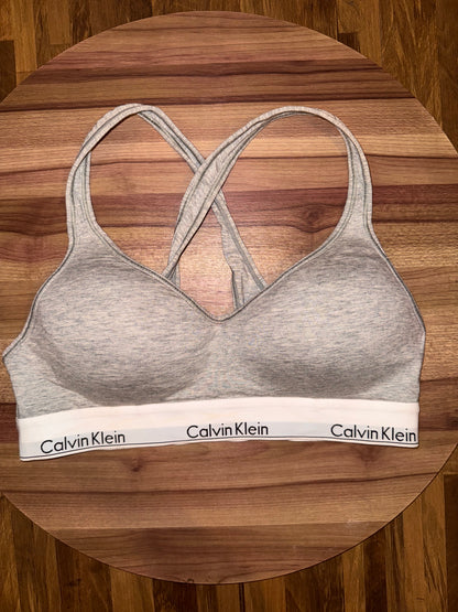 Branded sports bra large